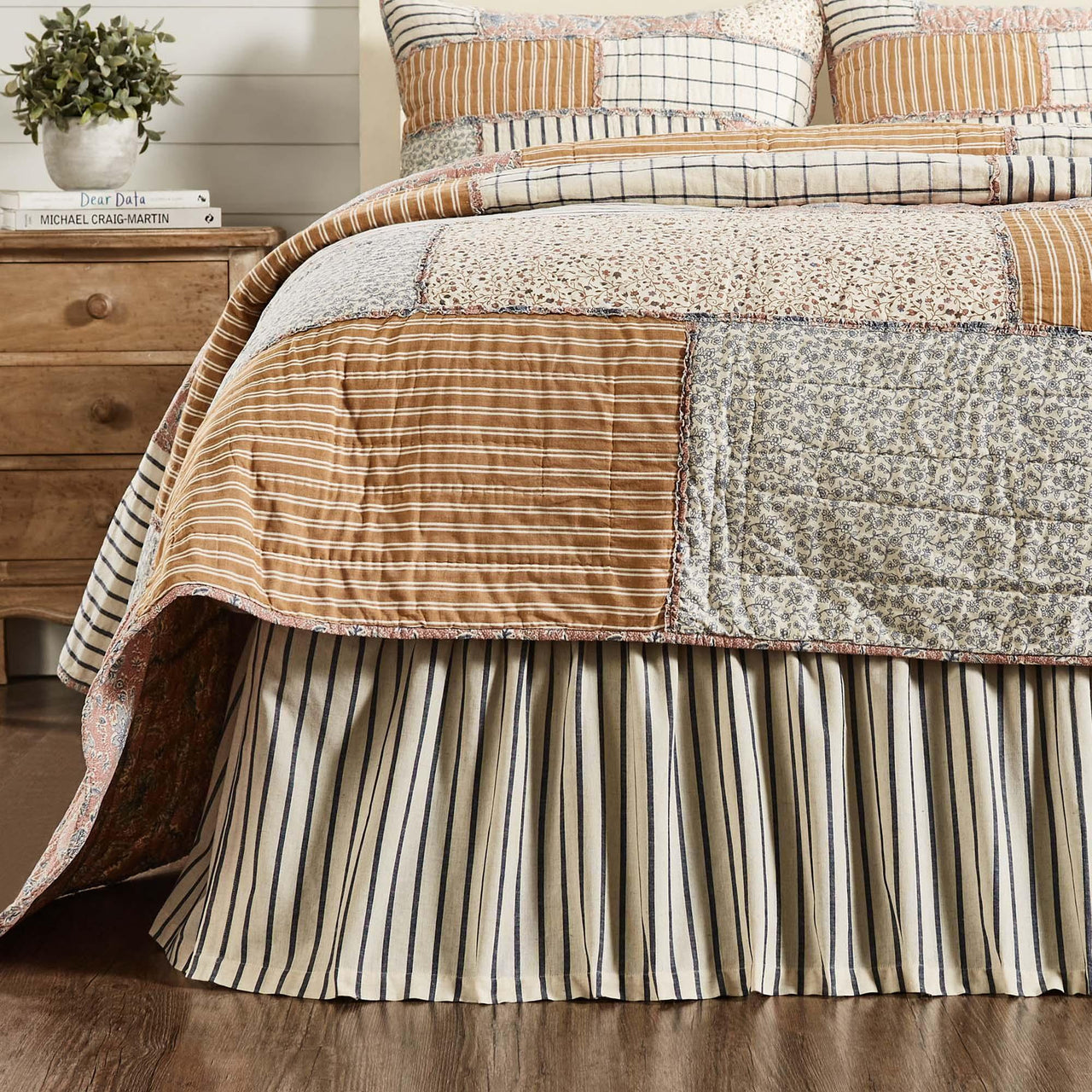 Kaila Queen Bed Skirt 60x80x16 VHC Brands - The Fox Decor