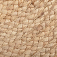 Thumbnail for Natural Jute Braided Rug Oval 27
