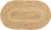 Thumbnail for Natural Jute Braided Rug Oval 27