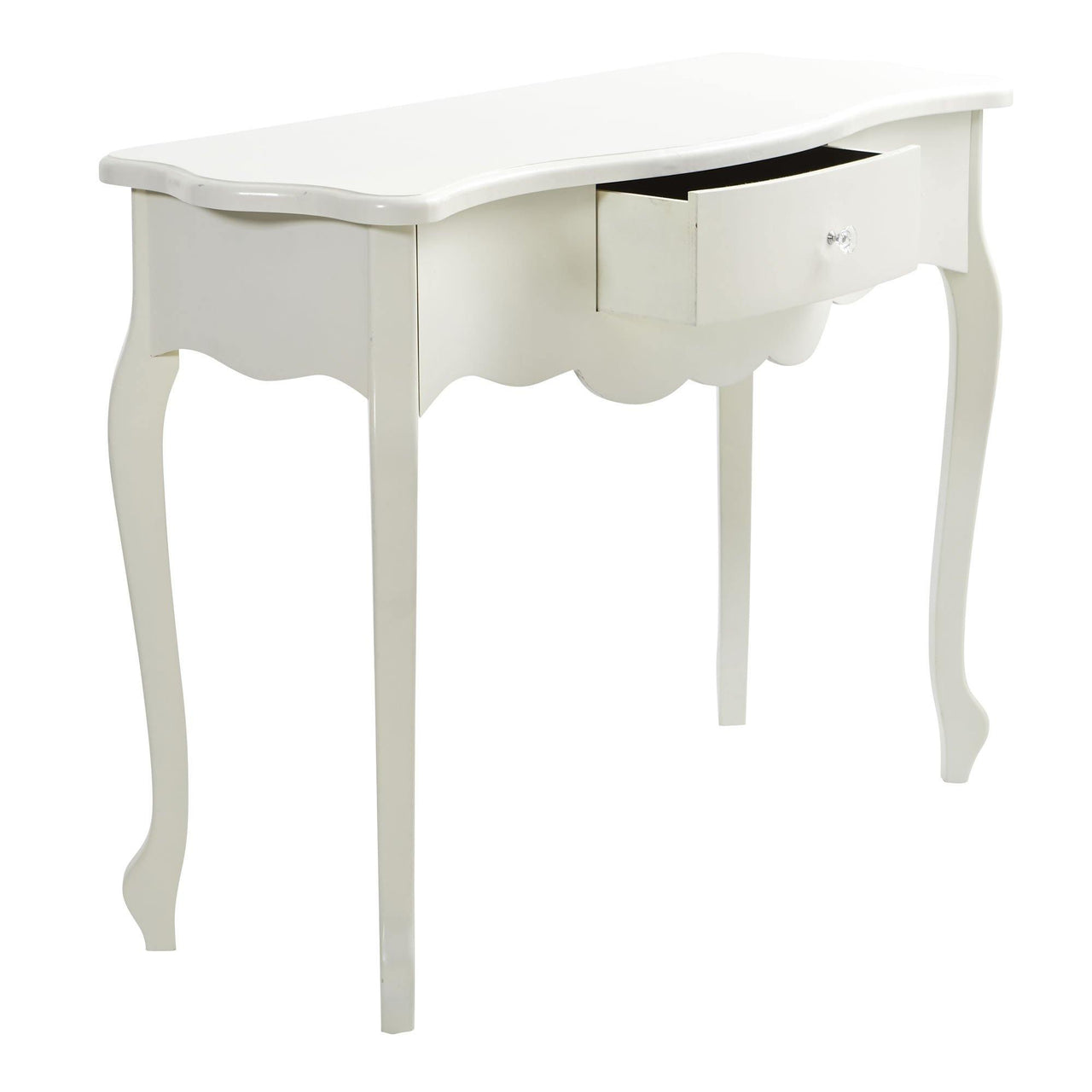 45.5’’ Vintage White Desk With Drawer - The Fox Decor