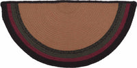 Thumbnail for Wyatt Stenciled Bear Jute Braided Rug Half Circle 16.5