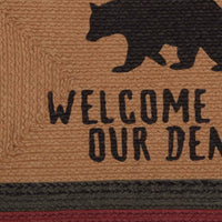 Thumbnail for Wyatt Stenciled Bear Jute Rug Rect Welcome to Our Den with rug Pad 20x30 VHC Brands - The Fox Decor