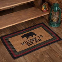 Thumbnail for Wyatt Stenciled Bear Jute Rug Rect Welcome to Our Den with rug Pad 20x30 VHC Brands - The Fox Decor