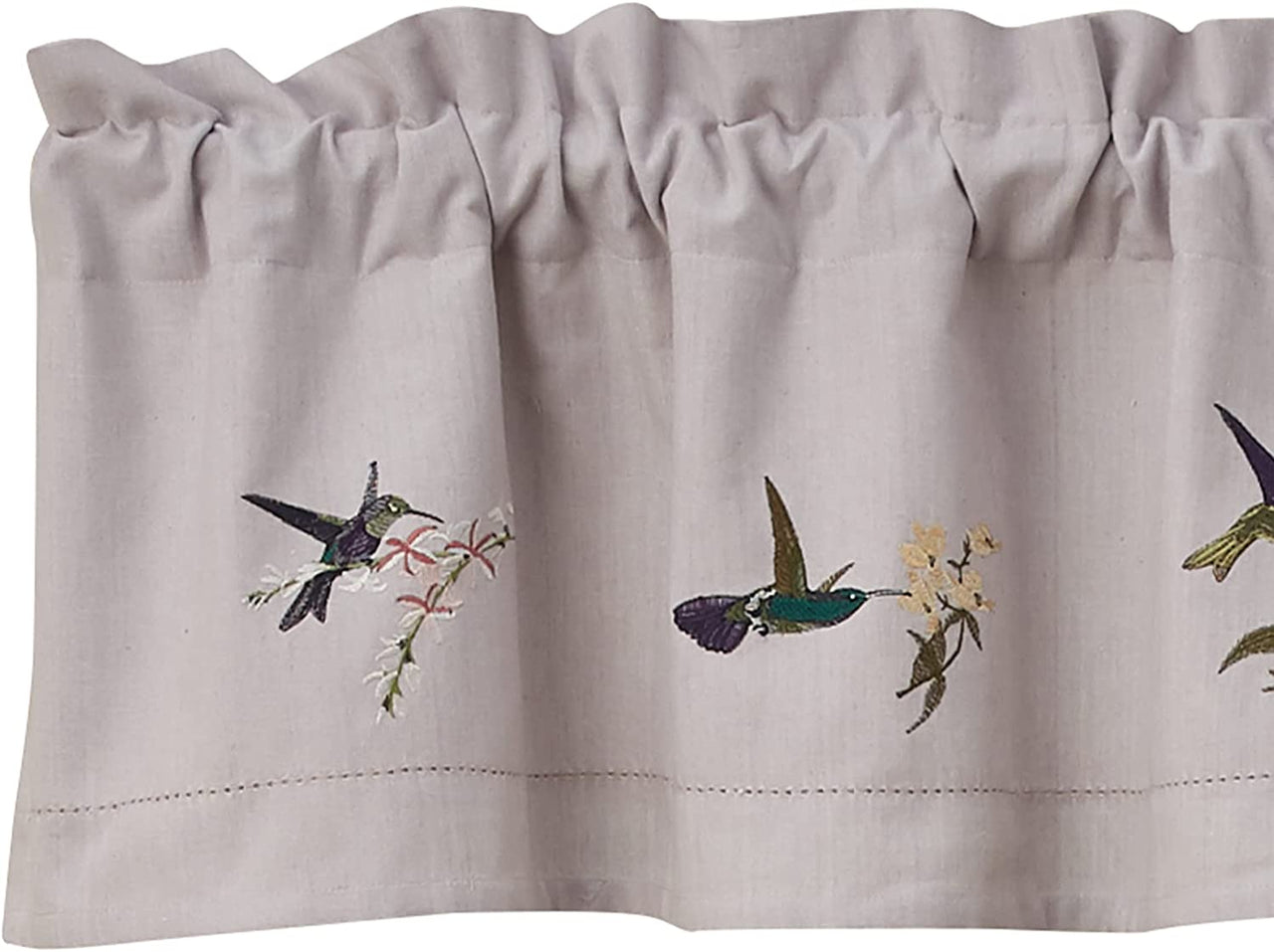 Hummingbird Embroiderd Lined Valance Park Designs