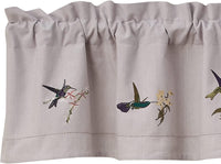 Thumbnail for Hummingbird Embroiderd Lined Valance Park Designs - The Fox Decor