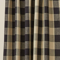 Thumbnail for Wicklow Cotton Black, Brown Shower Curtain 72
