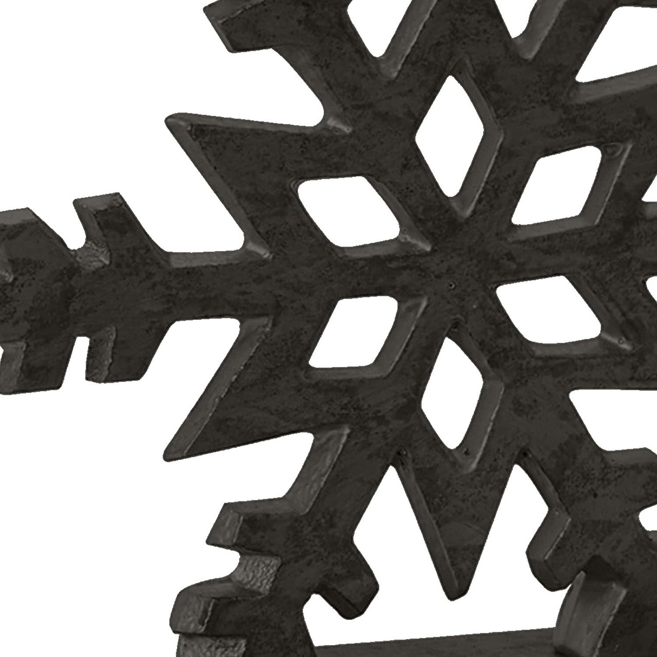 Snowflake Stocking Hanger Black - Iron Set of 2 Park Designs - The Fox Decor