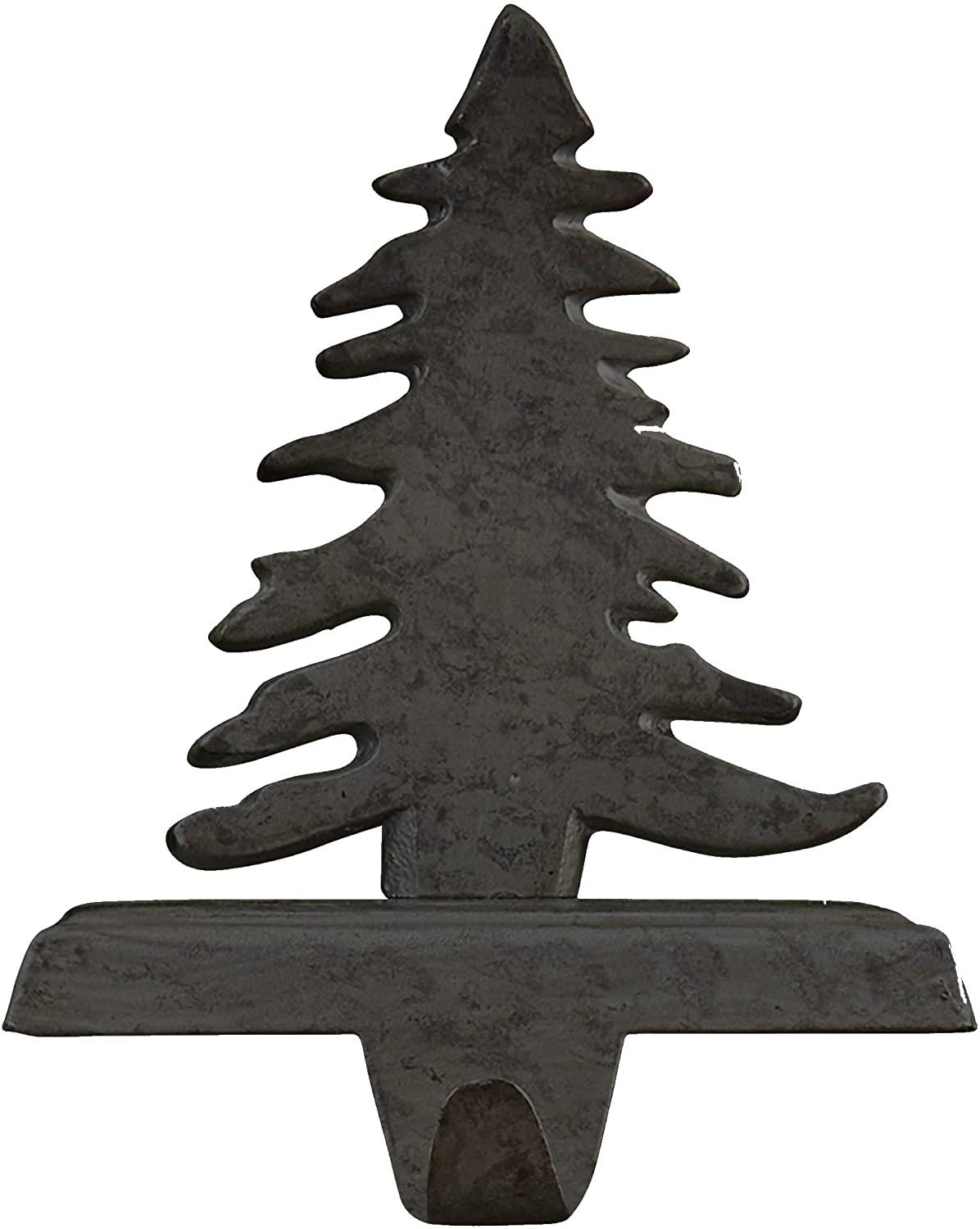 Fir Tree Stocking Hanger - Iron Finish  Set of 2 Park Designs