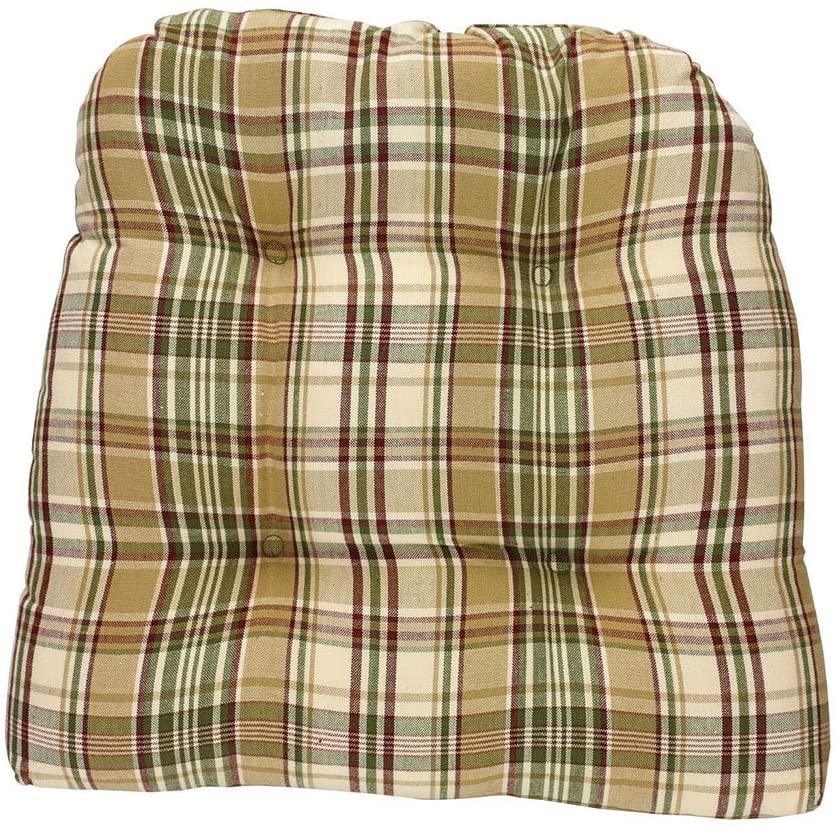 Thyme Plaid Chair Pad Park Designs - The Fox Decor