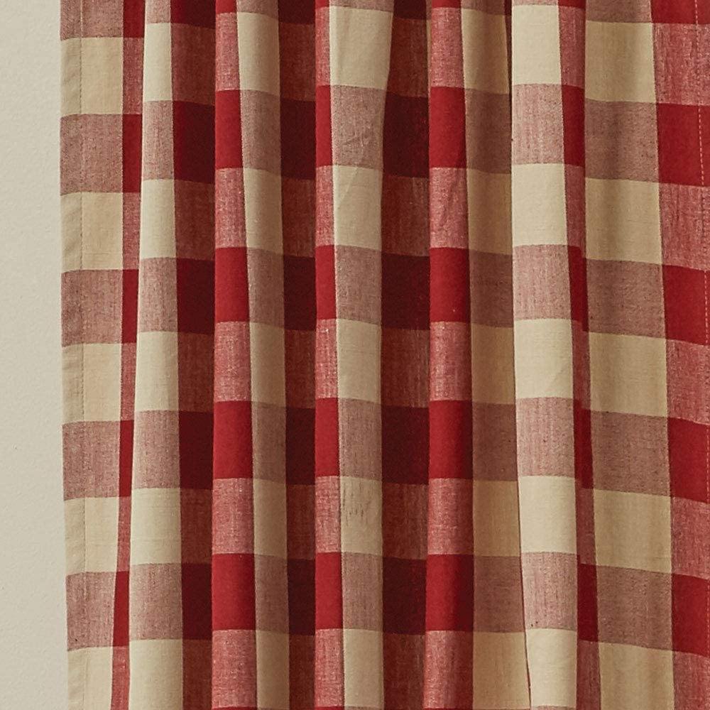 Wicklow Garnet & Tan Shower Curtain - 72" x 72" Park Designs - The Fox Decor