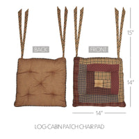 Thumbnail for Millsboro Country Chair Pad Log Cabin Patch - The Fox Decor