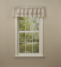 Cotton Blossom Embroidered Lined Valance 60'' x 14'' Park Designs - The Fox Decor