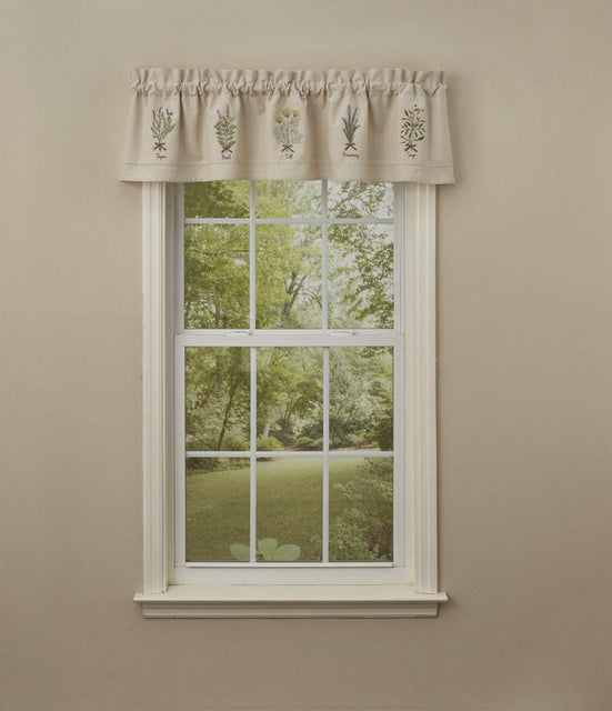 Herb Embroidered Lined Valance Park Designs - The Fox Decor