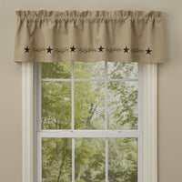 Thumbnail for Star Vine Embroidered Lined Valance 60