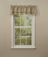 Thumbnail for Star Vine Embroidered Lined Valance 60