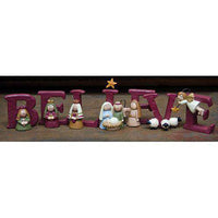 Thumbnail for 7/Set, Believe Nativity Tabletop & Decor CWI Gifts 