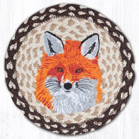 Thumbnail for Fox Round Printed Hand Stenciled Trivet 10