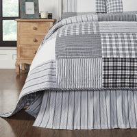 Thumbnail for Sawyer Mill Black Queen Bed Skirt 60x80x16 VHC Brands - The Fox Decor