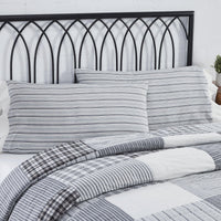 Thumbnail for Sawyer Mill Black Ruffled King Pillow Case Set of 2 21x36+4 VHC Brands - The Fox Decor