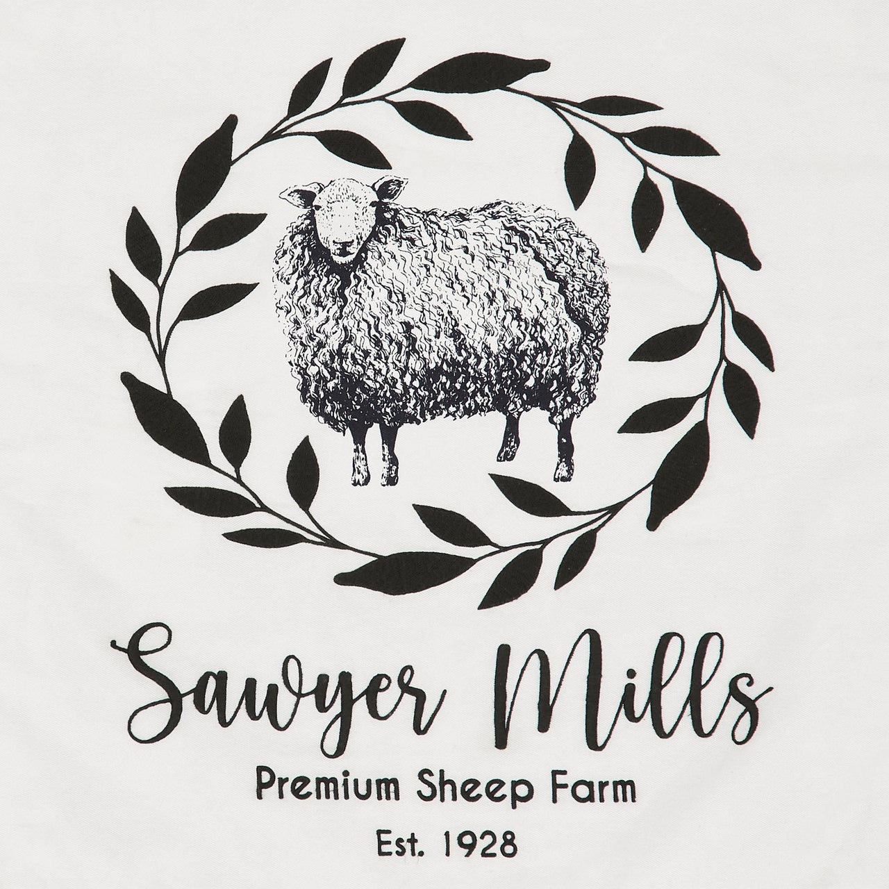 Sawyer Mill Black Sheep Pillow Cover 18x18 VHC Brands