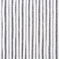 Thumbnail for Sawyer Mill Black Ticking Stripe Twin Bed Skirt 39x76x16 VHC Brands