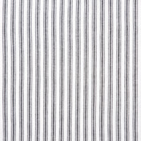 Thumbnail for Sawyer Mill Black Ticking Stripe Queen Bed Skirt 60x80x16 VHC Brands