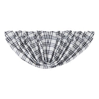 Sawyer Mill Black Plaid Balloon Valance Curtain 15x60 VHC Brands - The Fox Decor