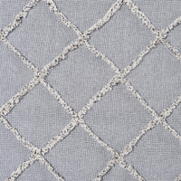 Thumbnail for Frayed Lattice Creme & Black Pillow Cover 20x20 VHC Brands