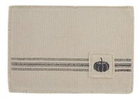 Thumbnail for Farmhouse Pumpkin Stripe Placemats - Set Of 6 Park Designs