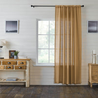 Burlap Natural Panel Curtain 96