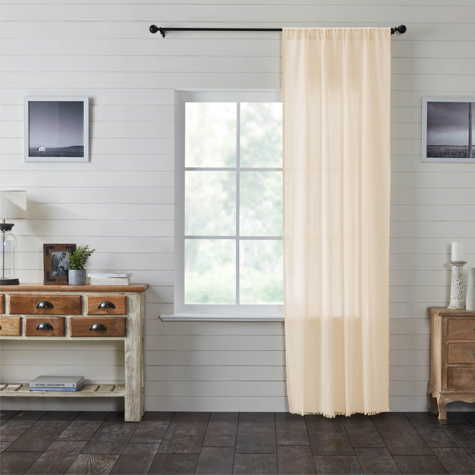 Tobacco Cloth Natural Panel Curtain 96