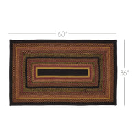 Thumbnail for Heritage Farms Jute Braided Rug Rect. with Rug Pad 3'x5' VHC Brands