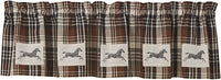 Thumbnail for Derby Horse Patch Lined Valance Set of 2 Park Designs