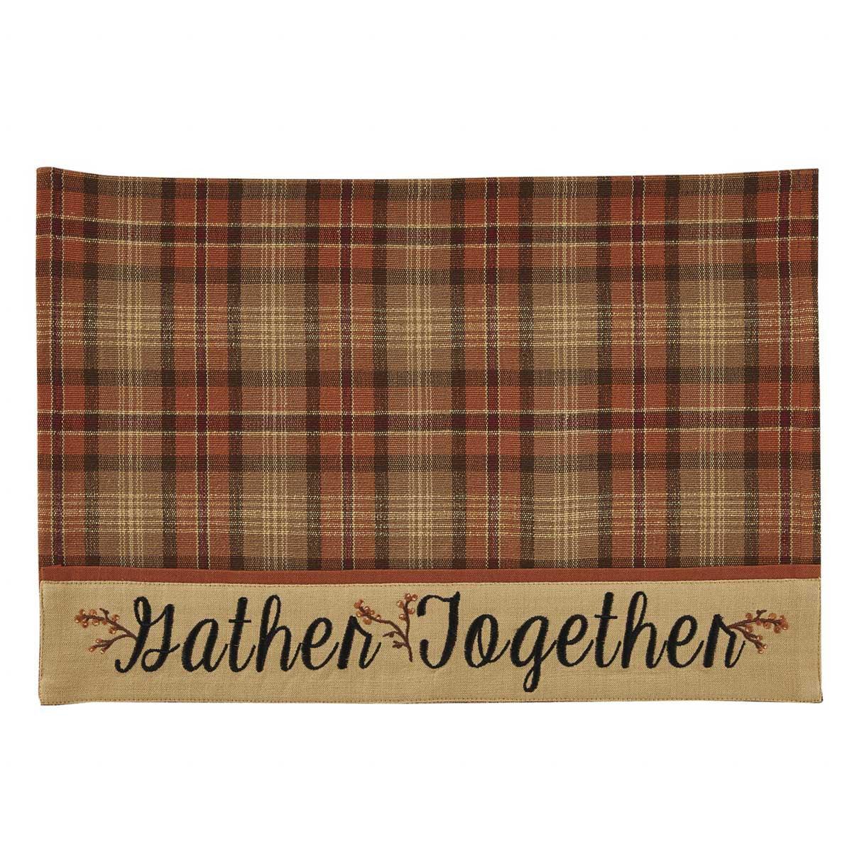 Gather Together Border Placemat - Set Of 6 Park Designs - The Fox Decor