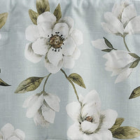 Thumbnail for Magnolia Floral Lined Pleat Valance - Blue Split P - The Fox Decor