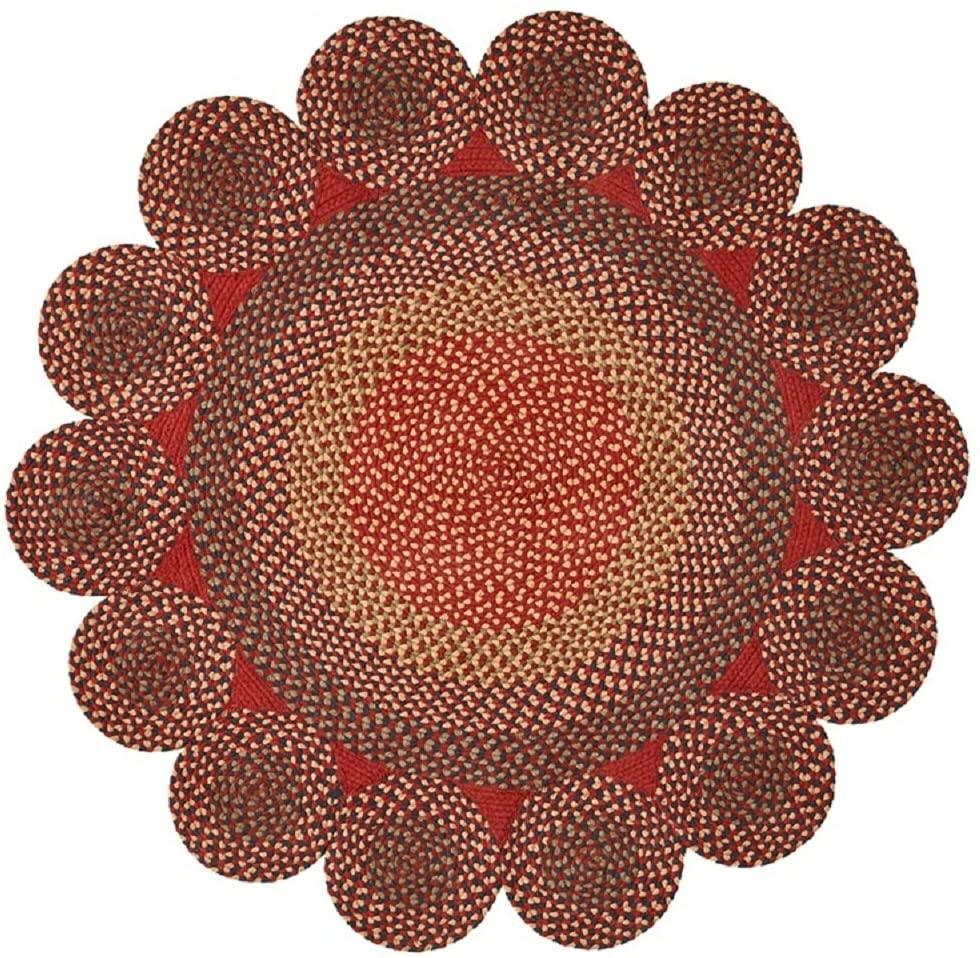 Circle Circles Round Braided Rug 4.5' Park Designs - The Fox Decor