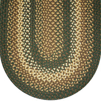 Thumbnail for 827 Sage Green Basket Weave Braided Rugs Oval/Round - The Fox Decor
