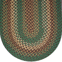 Thumbnail for 830 Light Seafoam Green Basket Weave Braided Rugs Oval/Round Washable - The Fox Decor