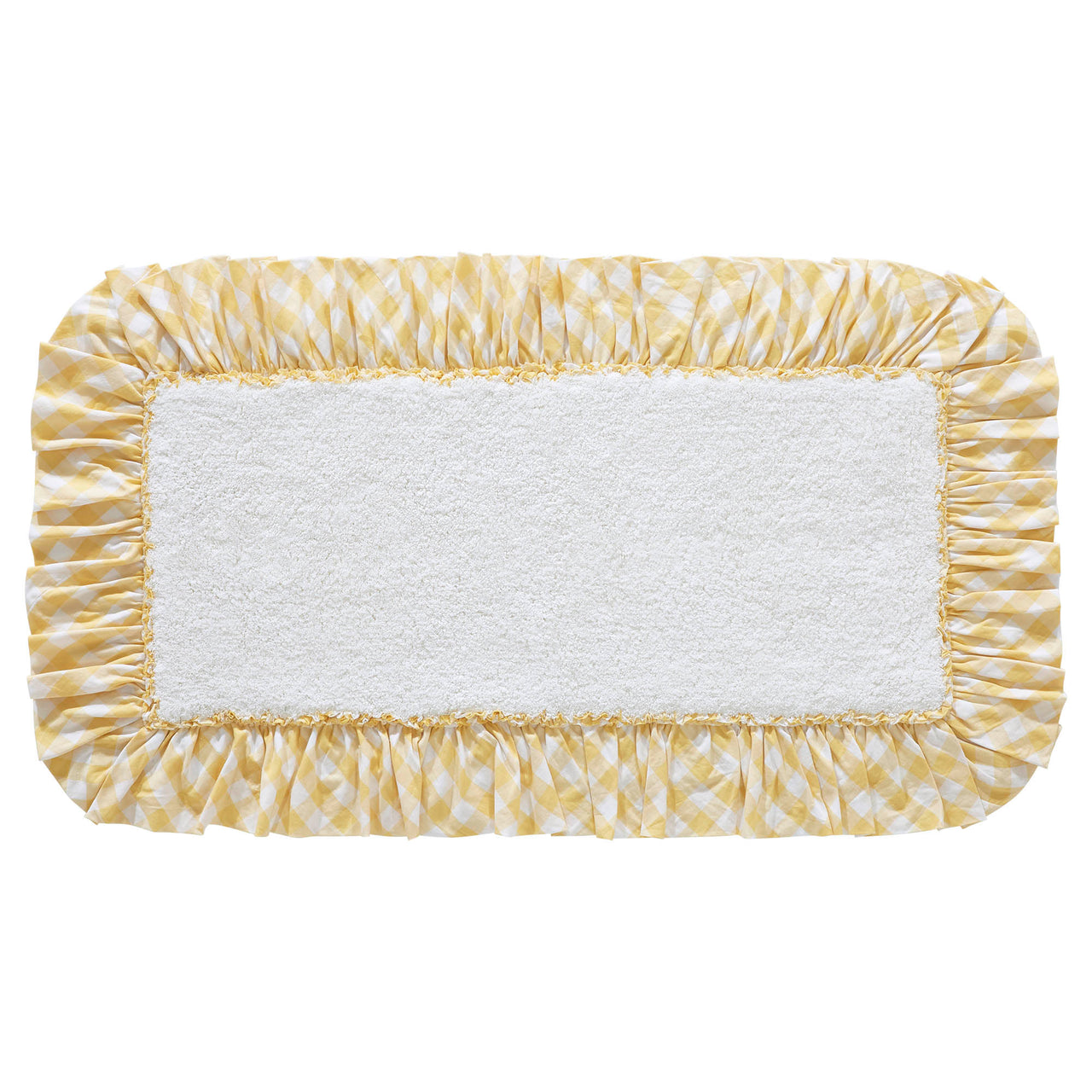 Annie Buffalo Yellow Check Bathmat 27" x 48" VHC Brands - The Fox Decor