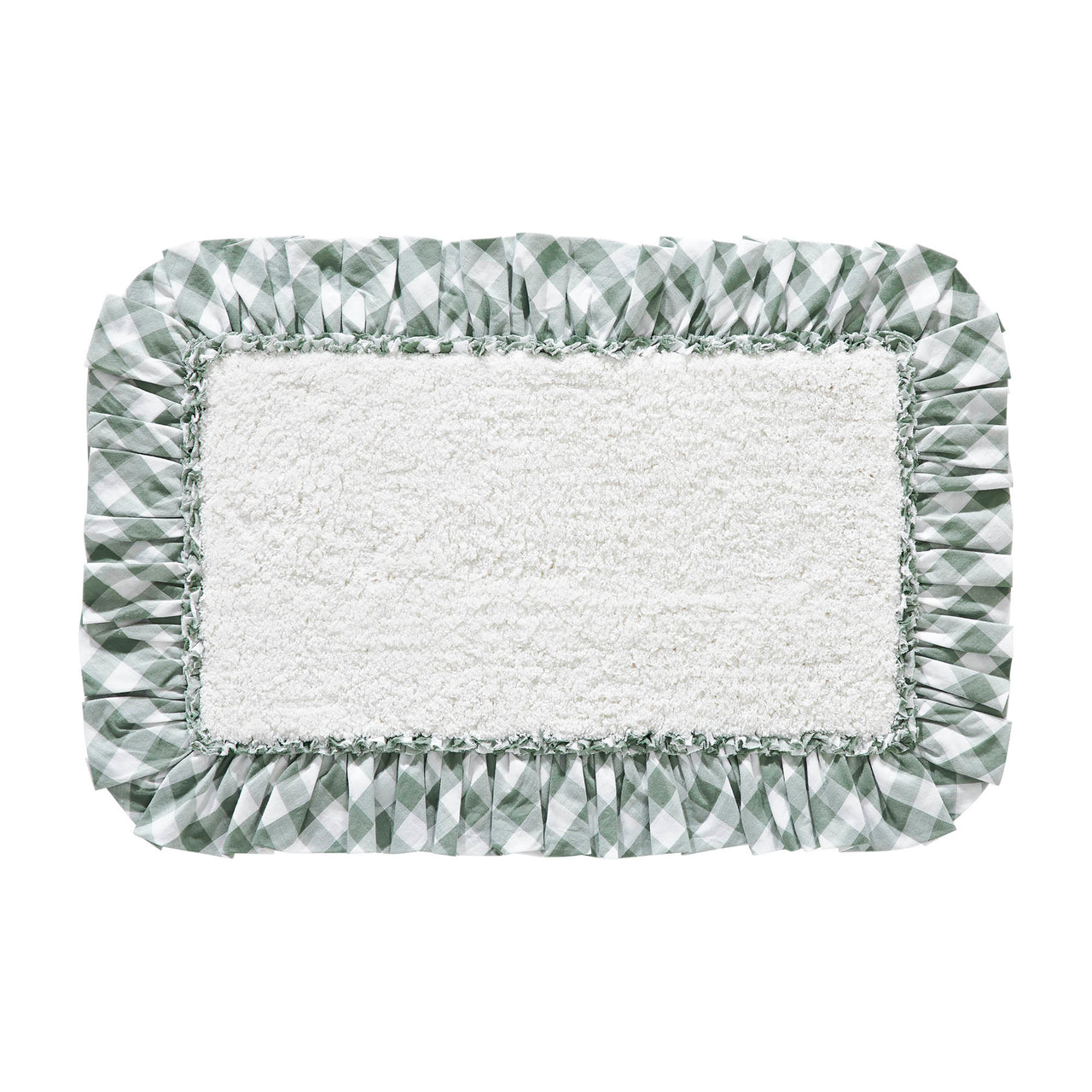Annie Buffalo Green Check Bathmat 20" x 30" VHC Brands - The Fox Decor
