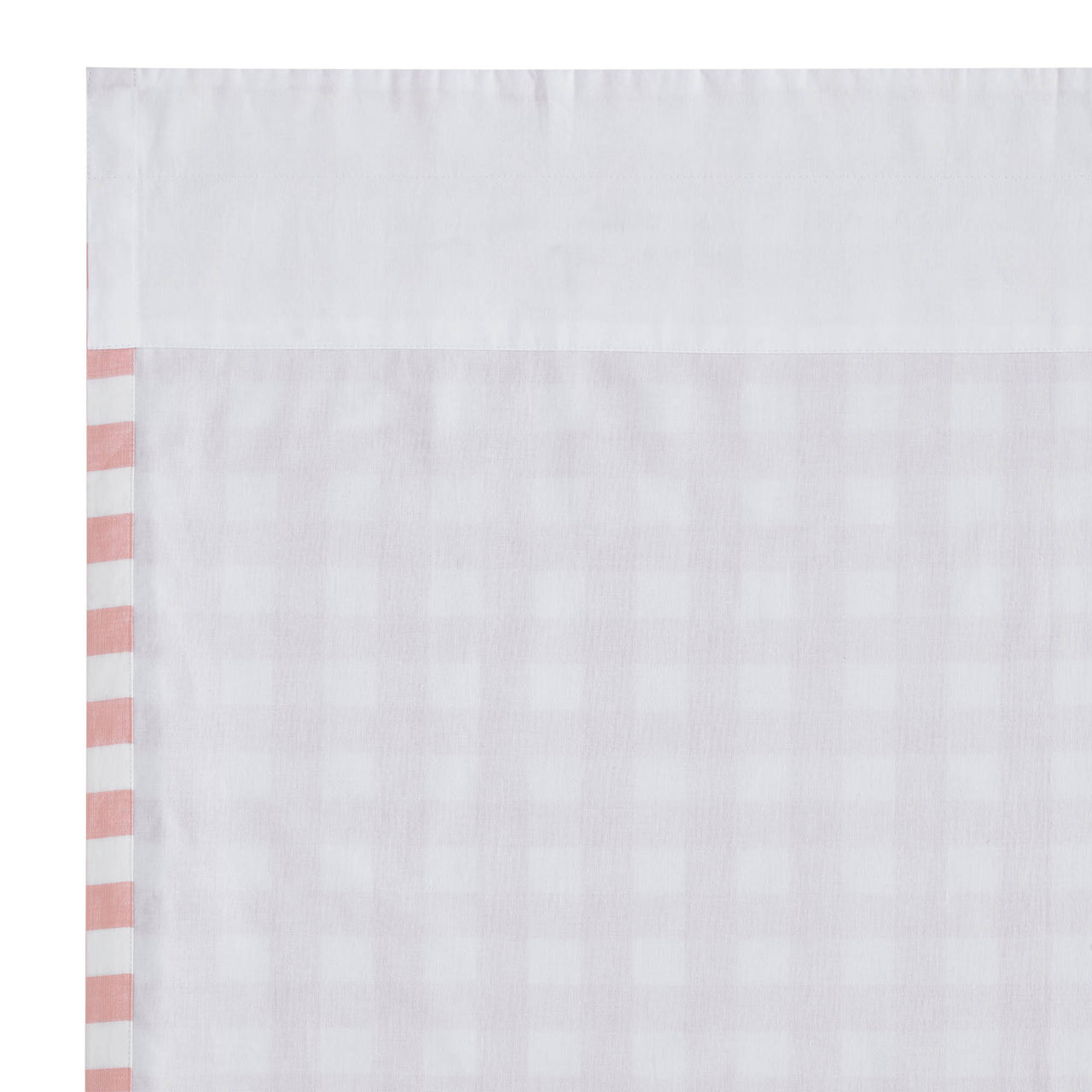 Annie Buffalo Coral Check Short Panel Curtain Set of 2 84"x40" VHC Brands - The Fox Decor