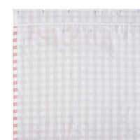Thumbnail for Annie Buffalo Coral Check Ruffled Shower Curtain 72x72 VHC Brands