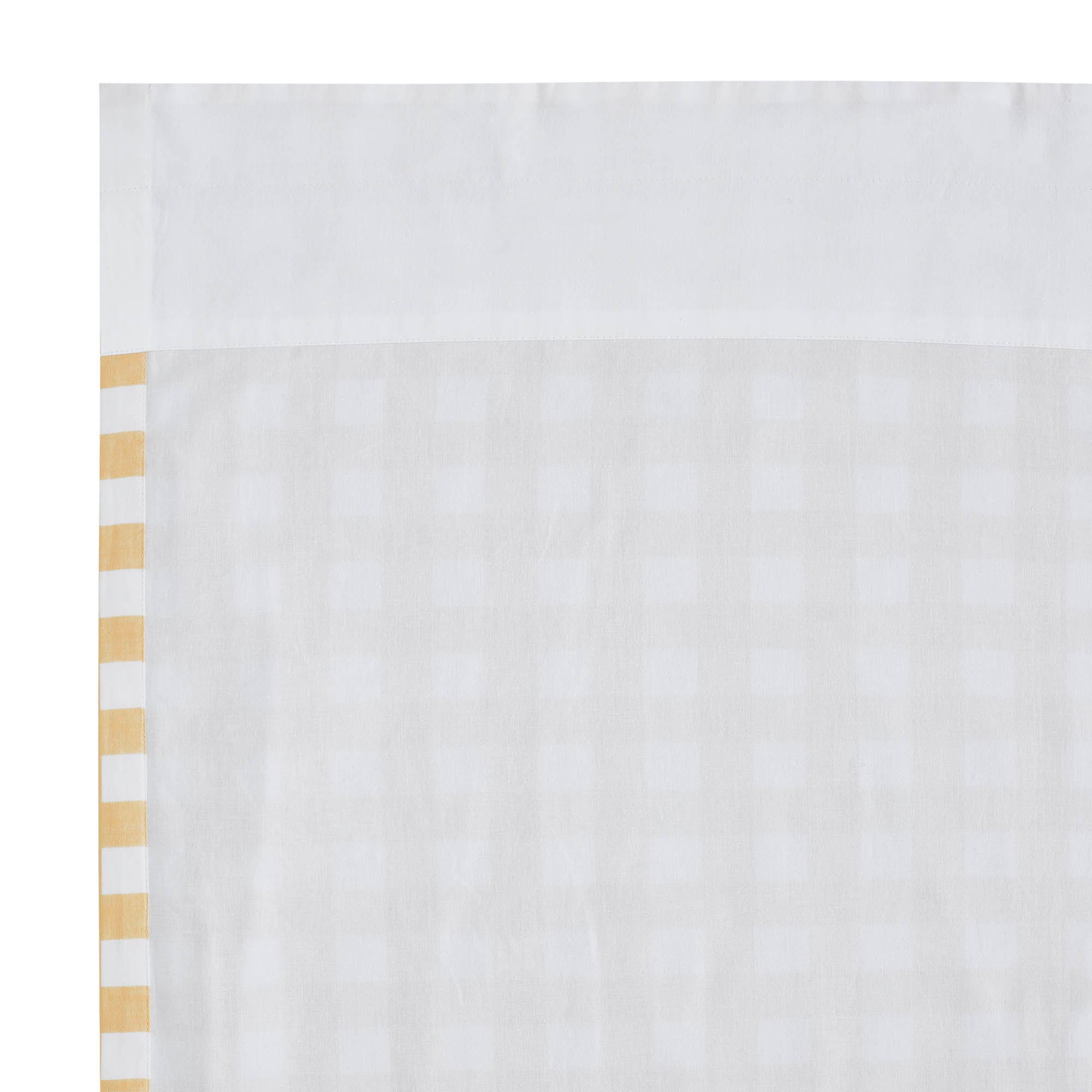 Annie Buffalo Yellow Check Short Panel Curtain Set of 2 63
