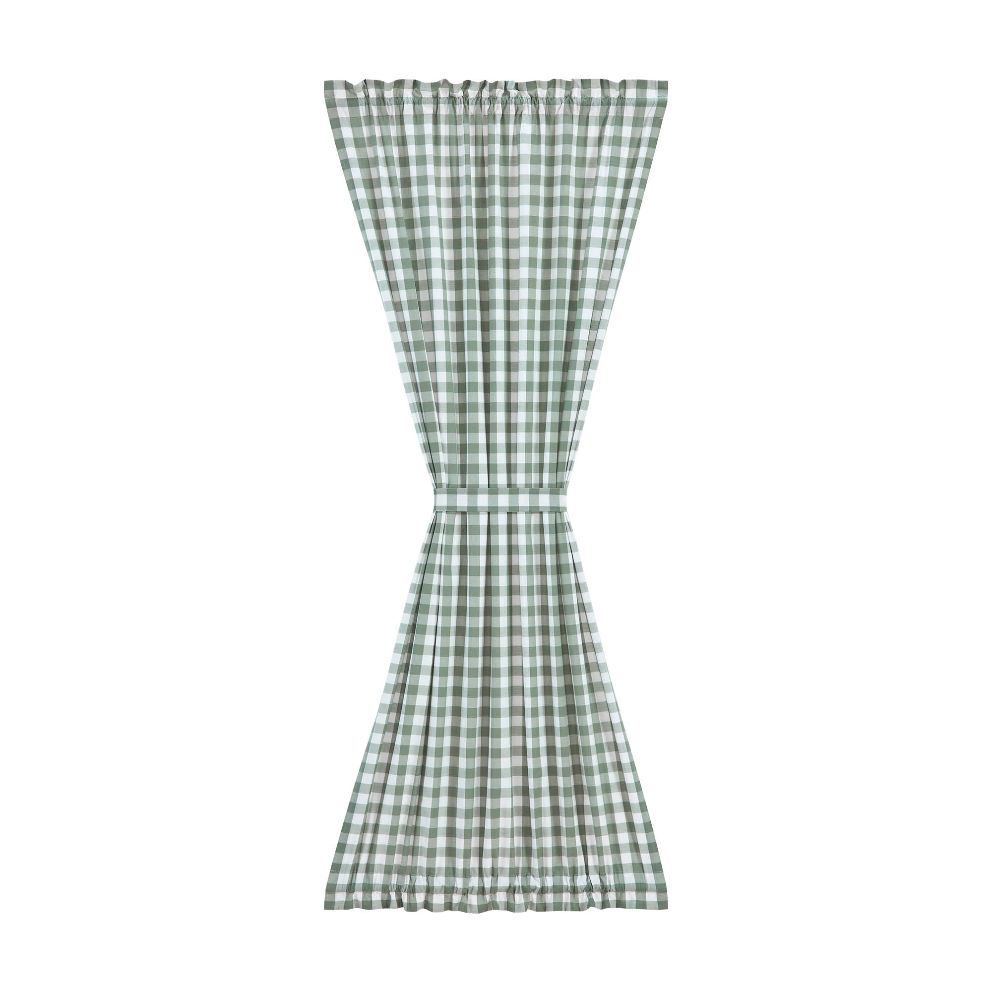 Annie Buffalo Green Check Door Panel Curtain 72