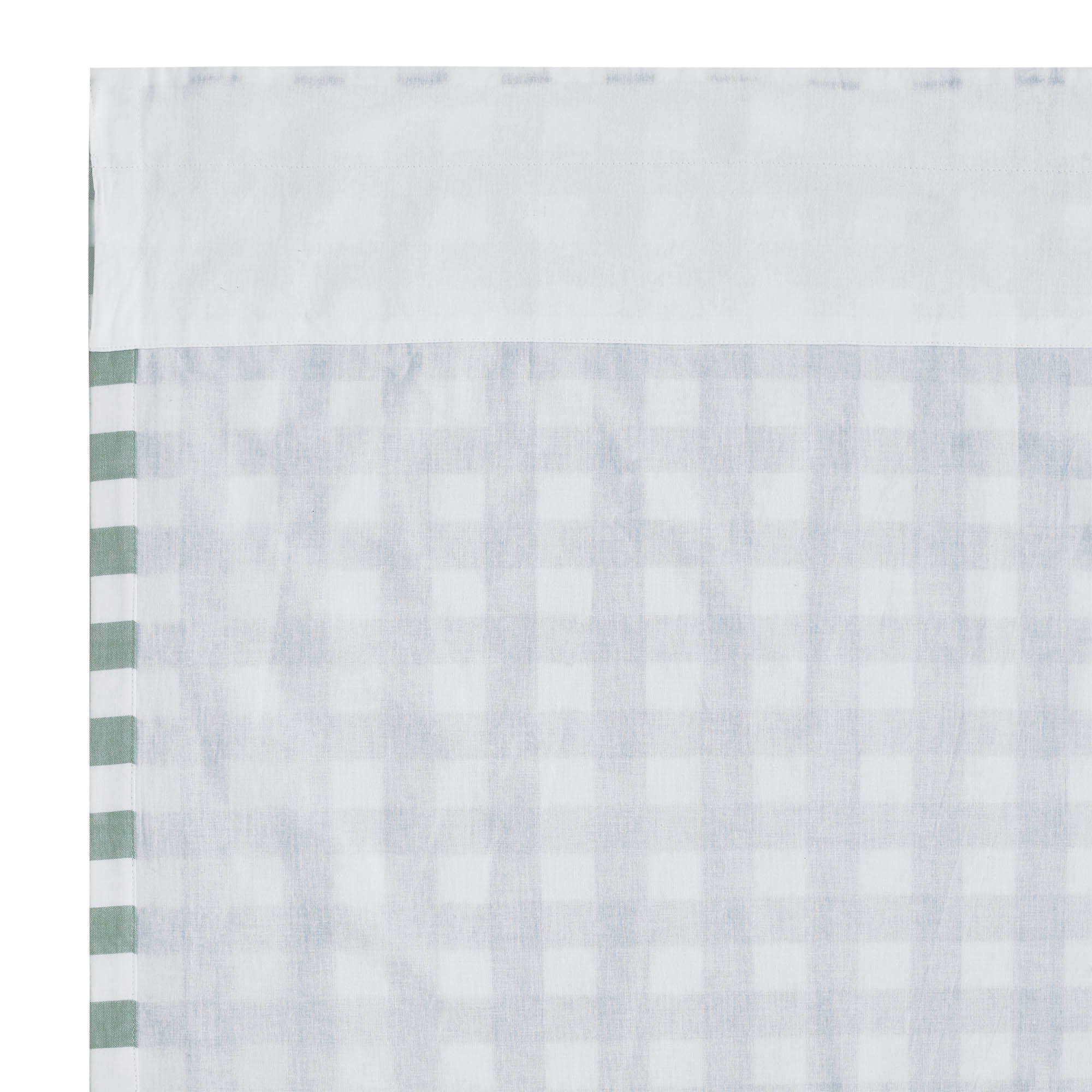 Annie Buffalo Green Check Short Panel Curtain Set of 2 84