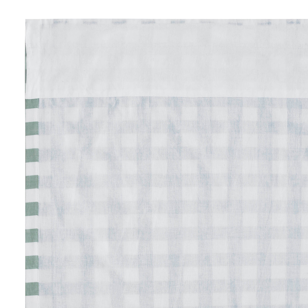 Annie Buffalo Green Check Short Panel Curtain Set of 2 63"x36" VHC Brands - The Fox Decor