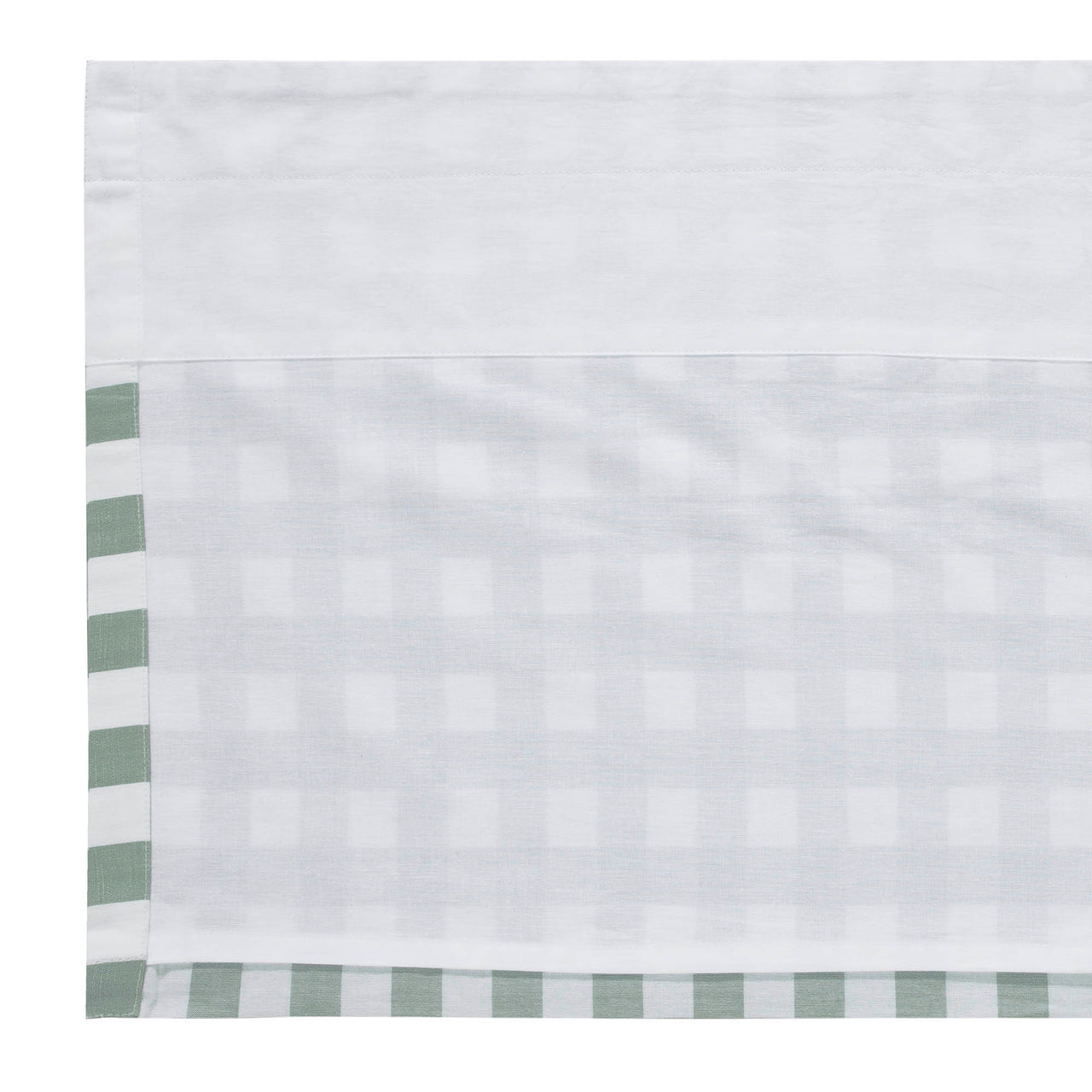 Annie Buffalo Green Check Valance Curtain 16"x60" VHC Brands - The Fox Decor