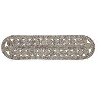 Thumbnail for Celeste Blended Pebble Indoor/Outdoor Oval Braided Table Runner 12