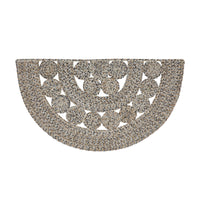 Thumbnail for Celeste Blended Pebble Indoor/Outdoor Half Circle Braided Rug 19.5