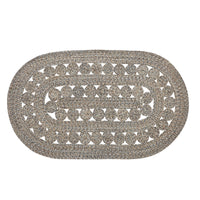 Thumbnail for Celeste Blended Pebble Indoor/Outdoor Oval Braided Rug 36